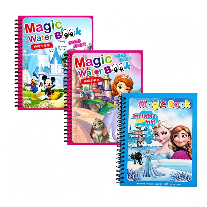 Cartoon Water Painting Drawing - Reusable Water Magic Coloring Book review and price