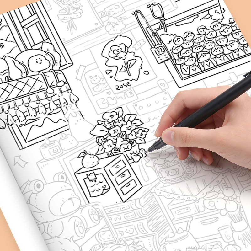 Stress-Relief Doodles Coloring - Adult Coloring Book Stress Relief review and price