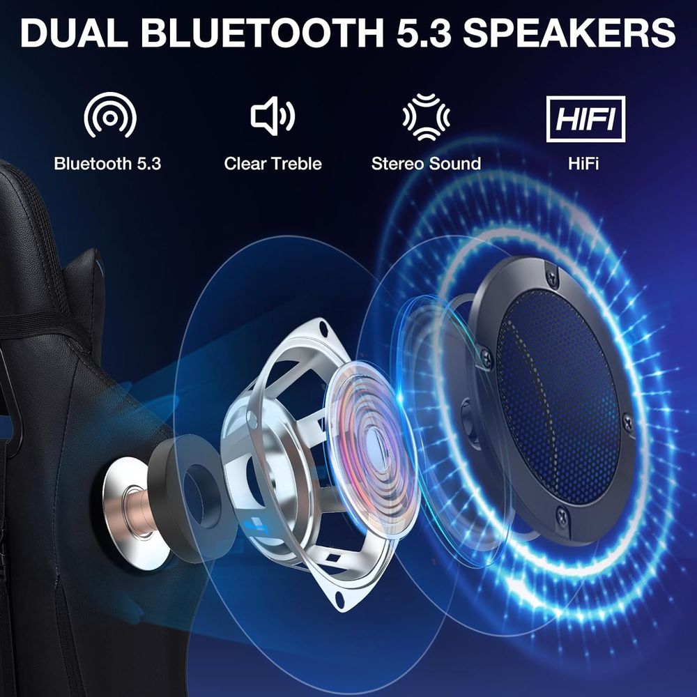 RGB Gaming Chair with Bluetoot - Music review and price