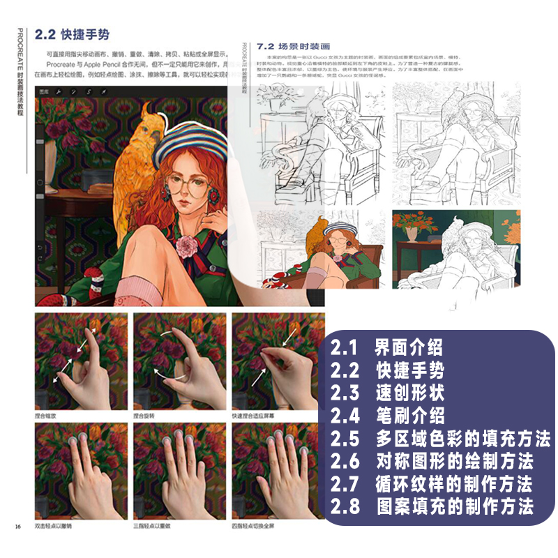 New Procreate Fashion Painting - Chinese Calligraphy Practice Book review and price