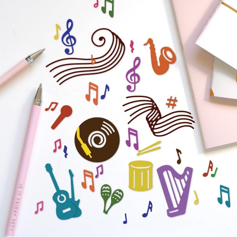 2pcs 27 Styles Musical Note Cu - Blank Sheet Music Notebook review and price