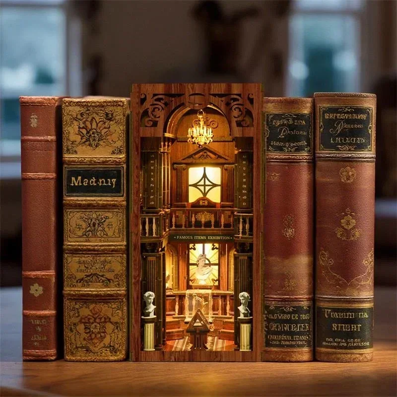 The philosophical Library Casa - Diy Wooden Book Nook Kit Shelf Insert review and price