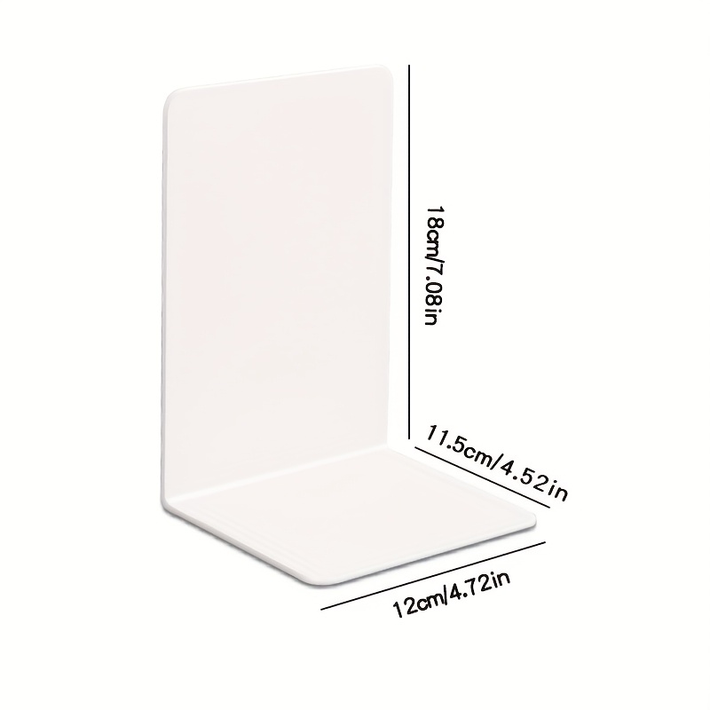 8pcs Clear Acrylic Bookends, L - Clear Acrylic Book Stand Holder review and price